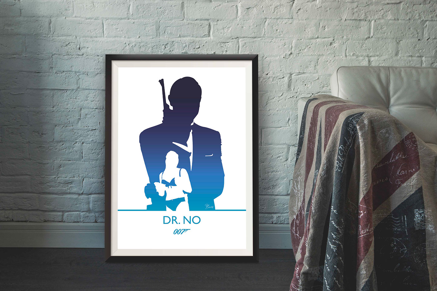 james bond poster series negative space