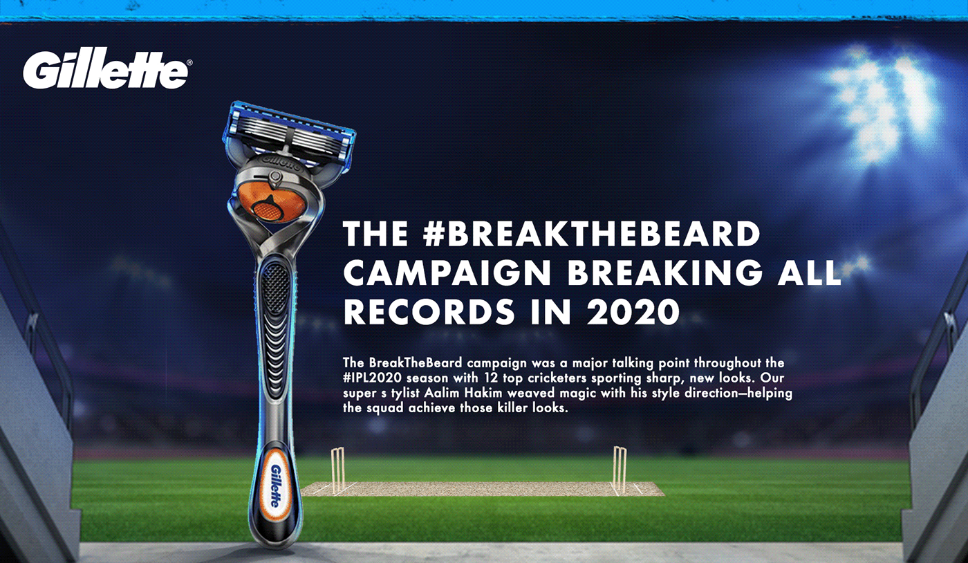 breakthebeard Cricket design gillete grooming IPL Players shave sports thebestamancanget