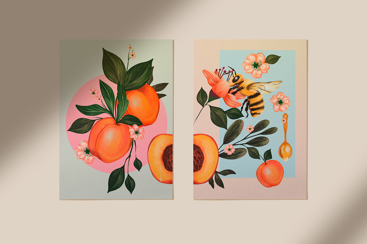 ILLUSTRATION  illustrations illust painting   digital illustration Procreate botanical Nature colors Digital Art 