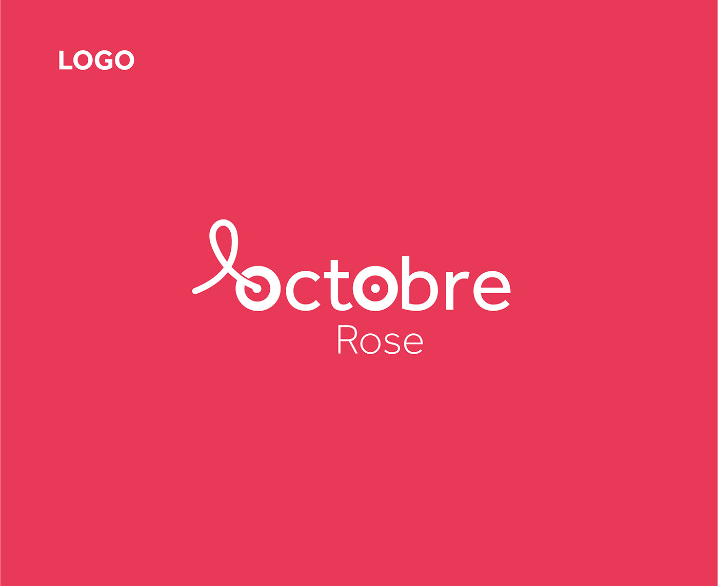 branding  breast cancer Octobre Rose pink october ruban rose visual identity