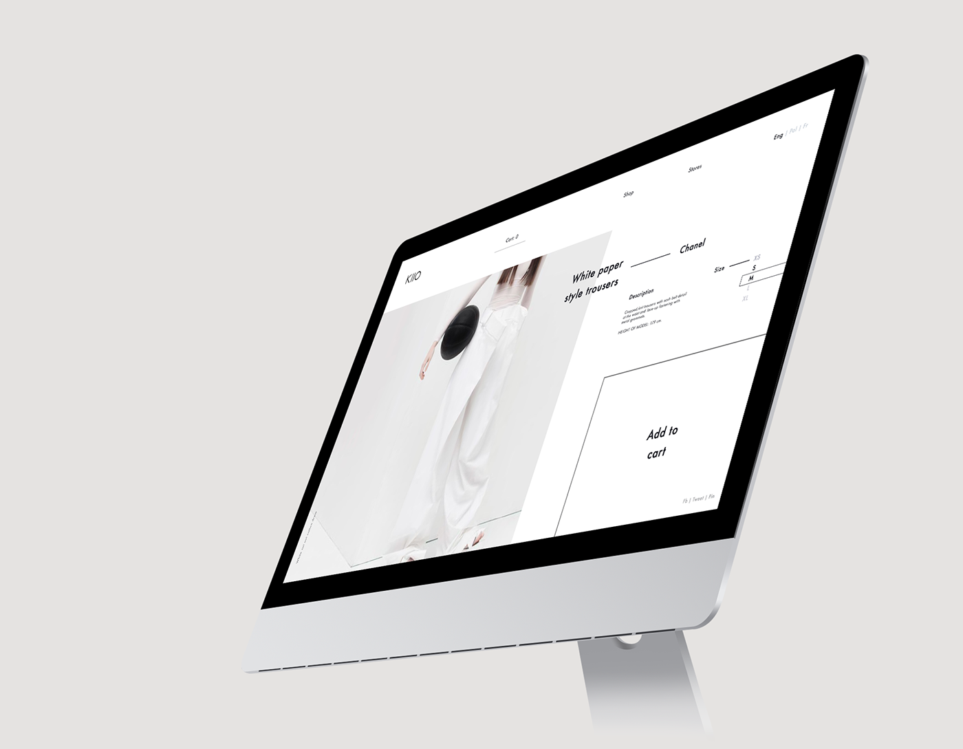 Ecommerce Website Web Design  interaction UI ux Fashion  typography   landing landing page