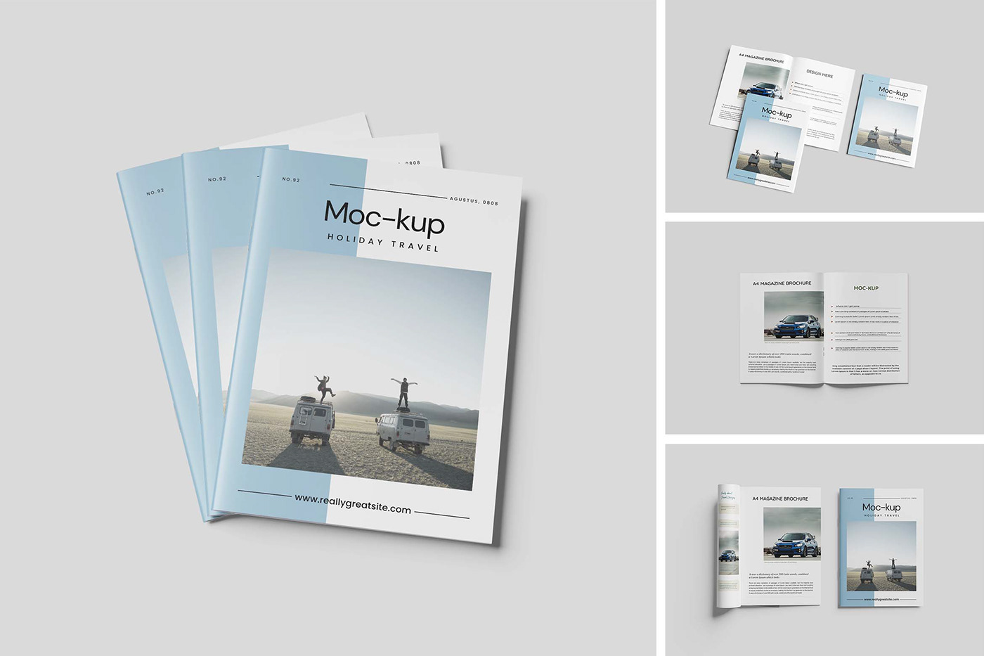 a4 brochure design flyer katalog Mmagazine Mockup print psd template