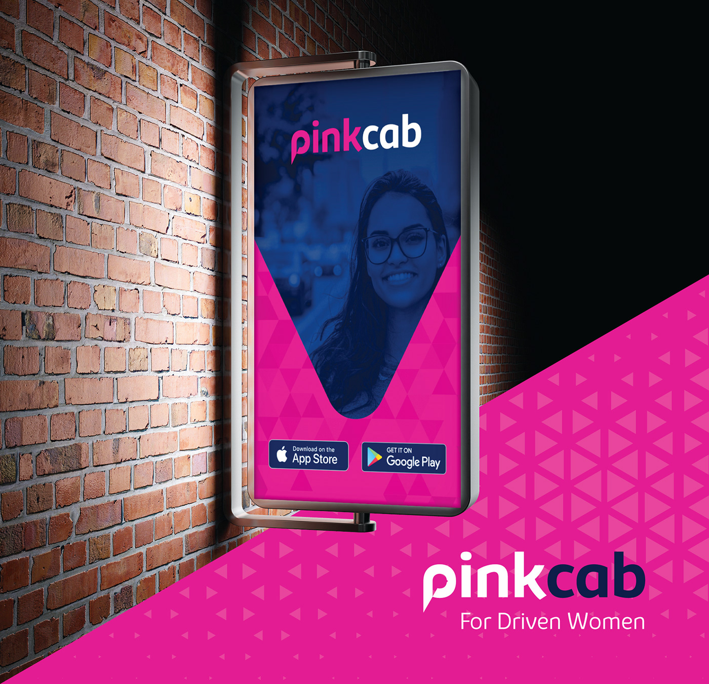 branding  logo graphic design  women Travel Ridesharing Transport security pink cab