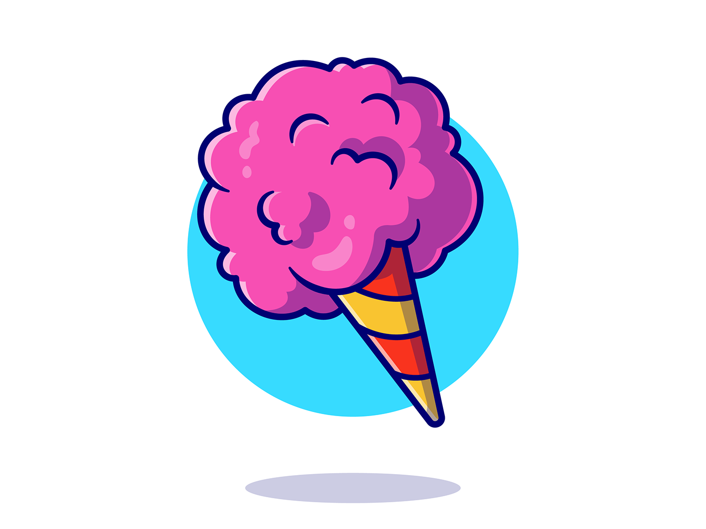 Candies Candy cone Food  Icon ILLUSTRATION  logo lollipop meal Sugar candy