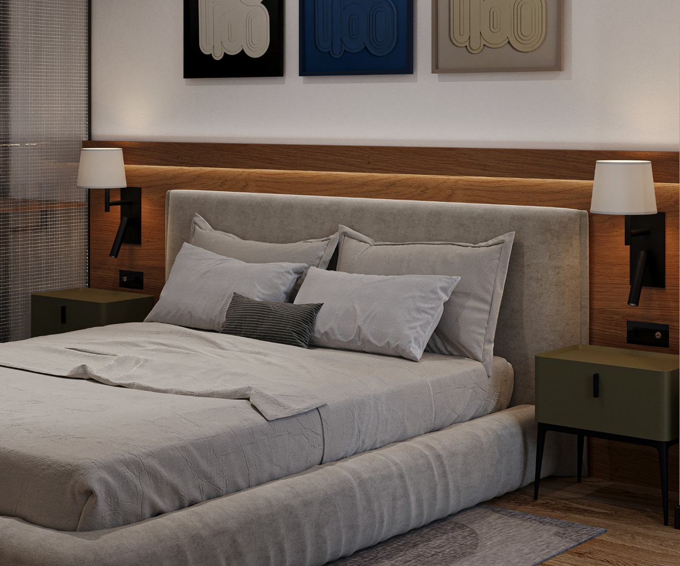 interior design  architecture Render visualization 3D contemporary cozy Retro dutch