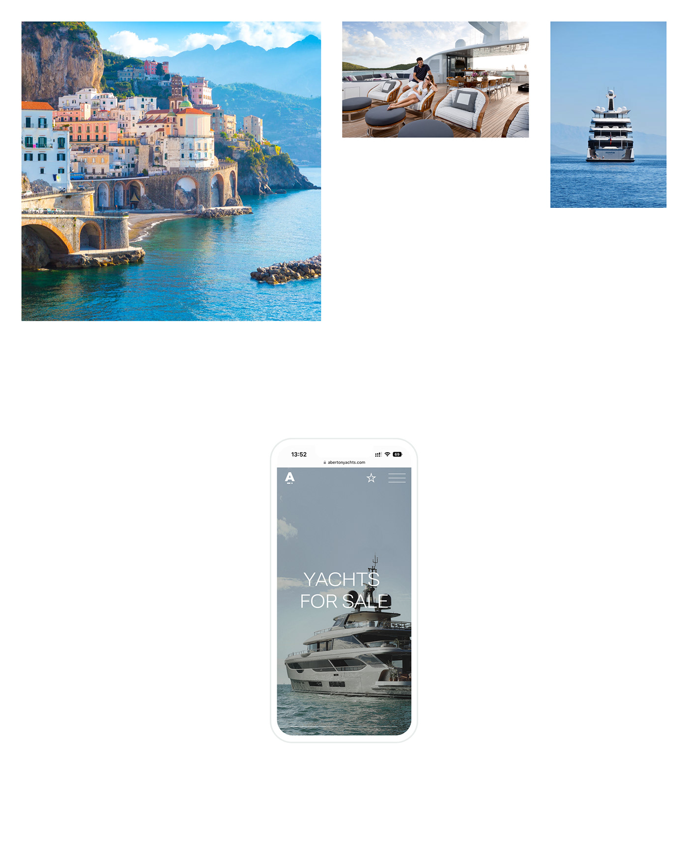catalog corporate luxury sea UI ux ux/ui Web wesite yacht
