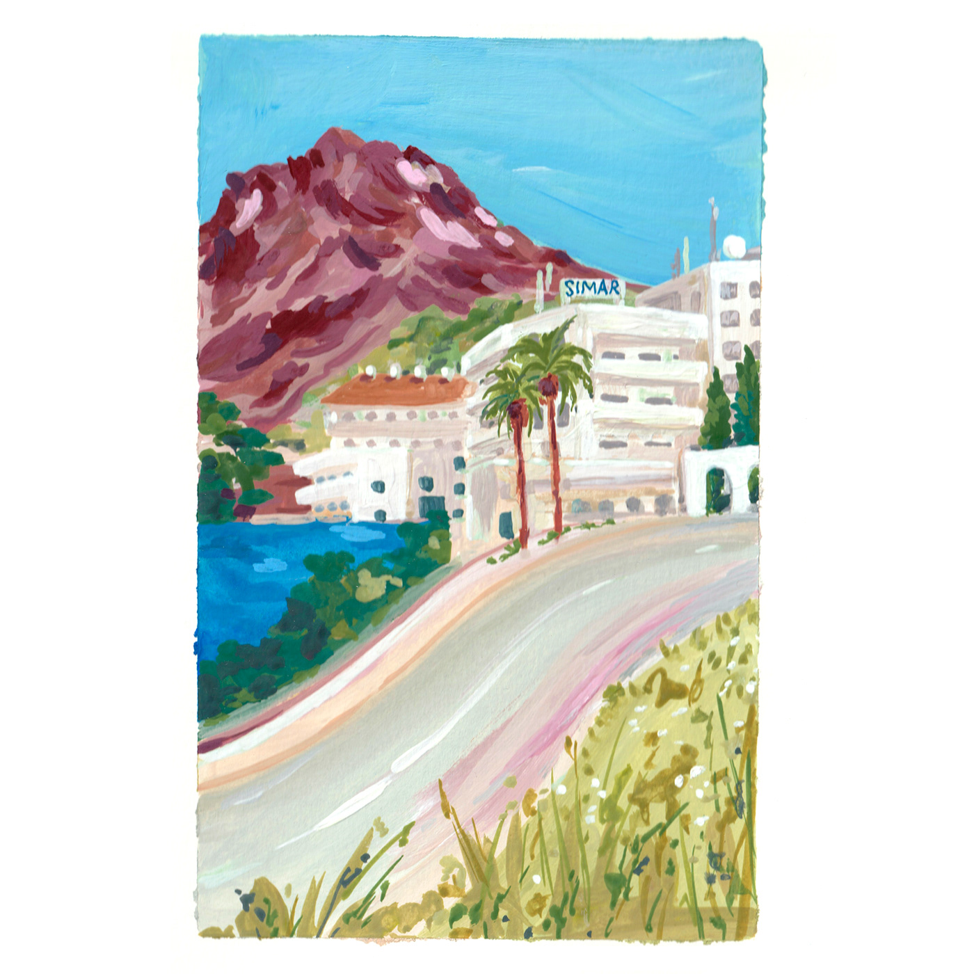 Gouche holidays ILLUSTRATION  Landscape mallorca painting   summer Travel