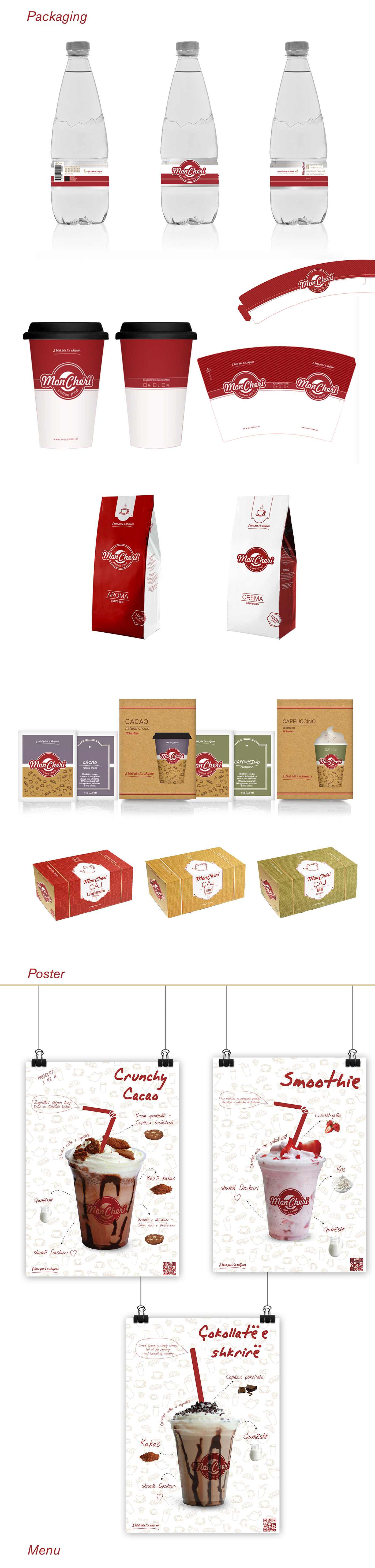 coffee shop Coffee coffee packaging menu poster redesign