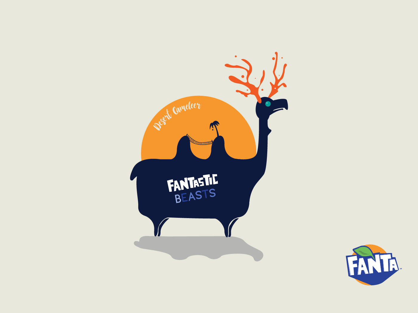 ILLUSTRATION  publicidad fanta fanta spot fanta ilustracion diseño gráfico animales fantasticos Fantastic Beasts