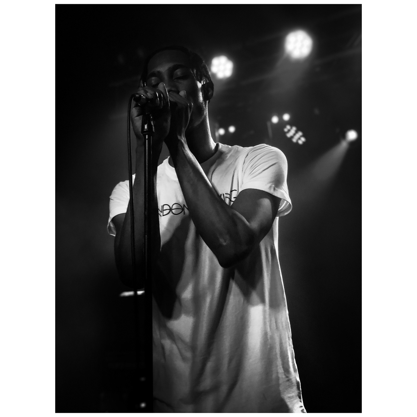 concert rapper London black White lights lightroom LDNxLVN