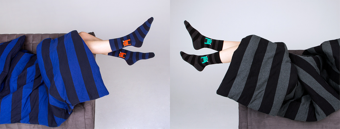graphic design  product socks socks appeal Sticky Monster Lab