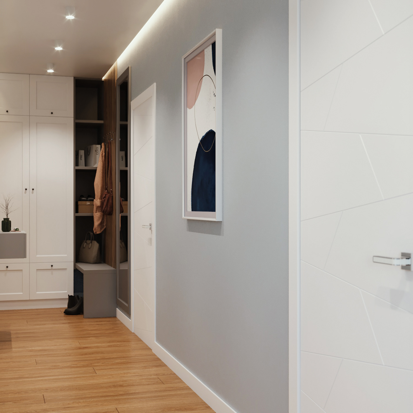 3dsmax corona Interior interior design  kitchen living room Render visualization