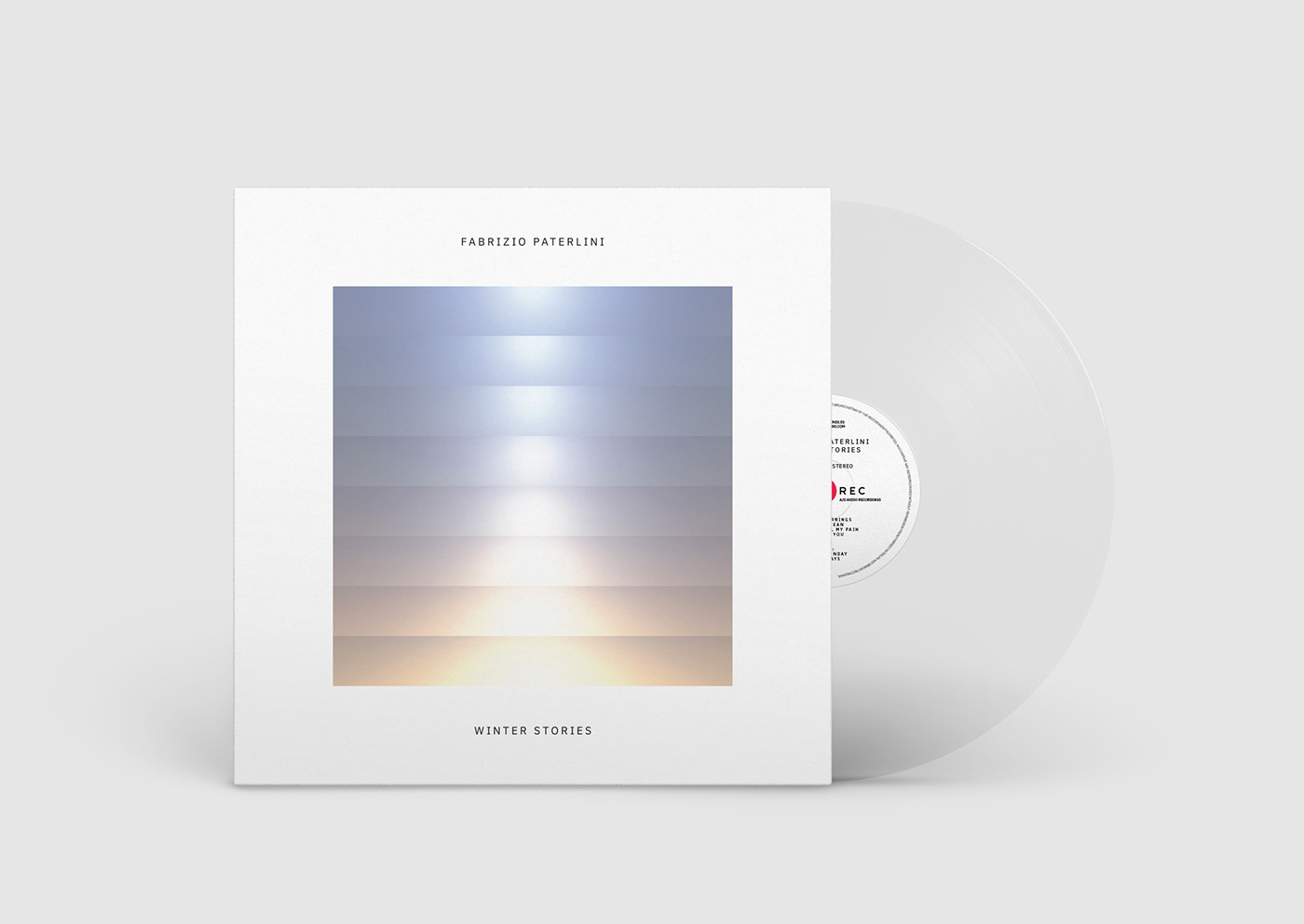Fabrizio paterni cover design album artwork sunlight CGI gradient minimal music album cinema 4d Piano