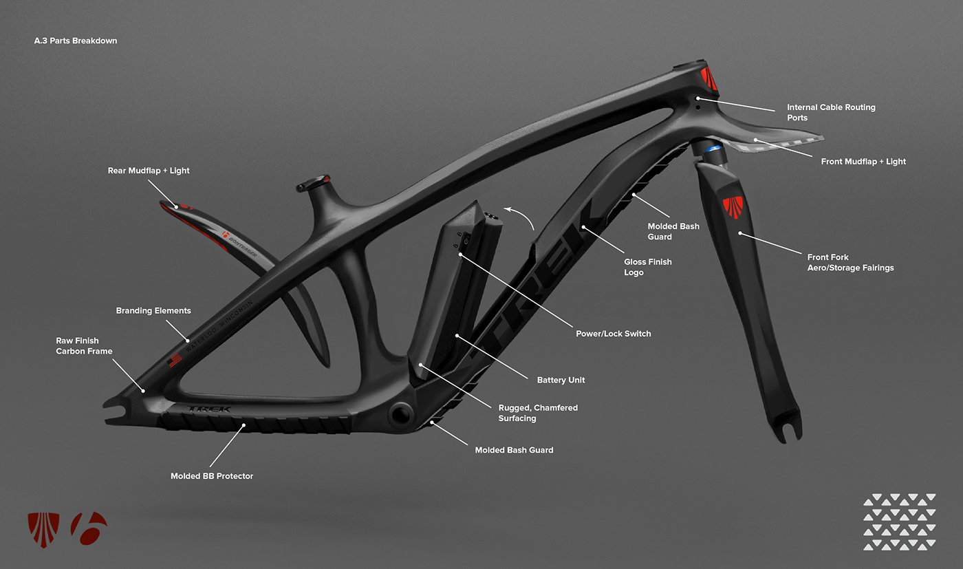 Trek Bike E-Bike MTB 3D mountain bike