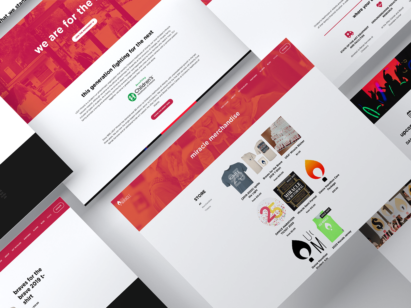Web Design  non-profit UGA e-store branding  graphic design  squarespace online store css Responsive