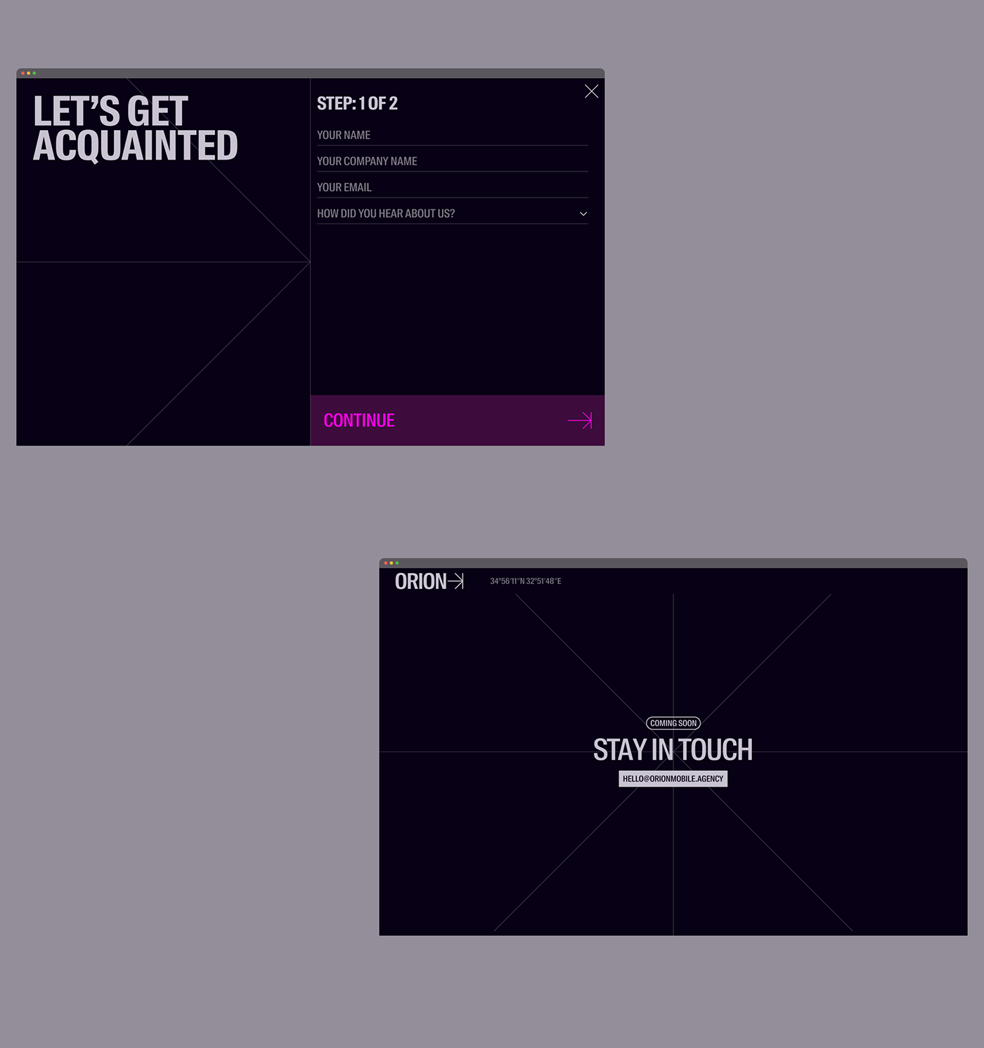 Web Web Design  interaction bold typography   identity branding  agency marketing  