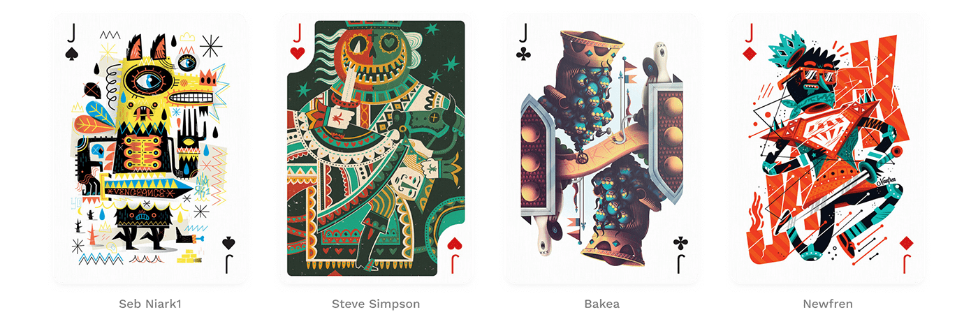 Poker Playing Cards deck of cards deck art gift artistic product print game Fun gift idea Collaboration Collective