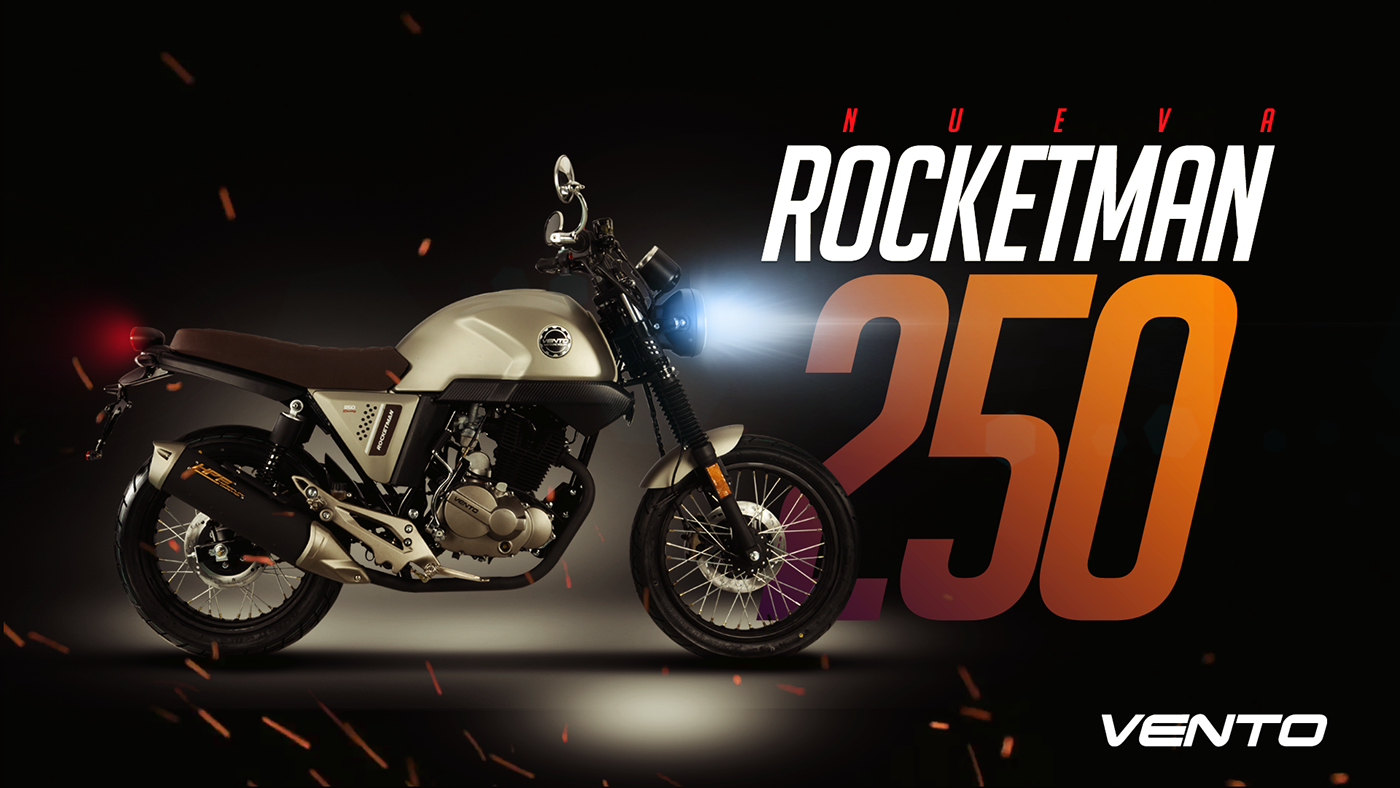 vento Rocketman motorcycles mexico VENTO MEXICO graphic design 