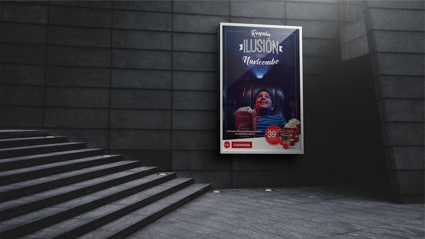 Coca Cola cinemark design Advertising 
