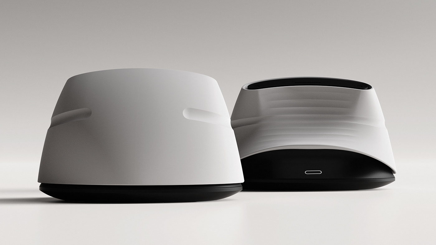 Ergonomics product design  industrial design  mouse Render concept Emotional Office edc prototype