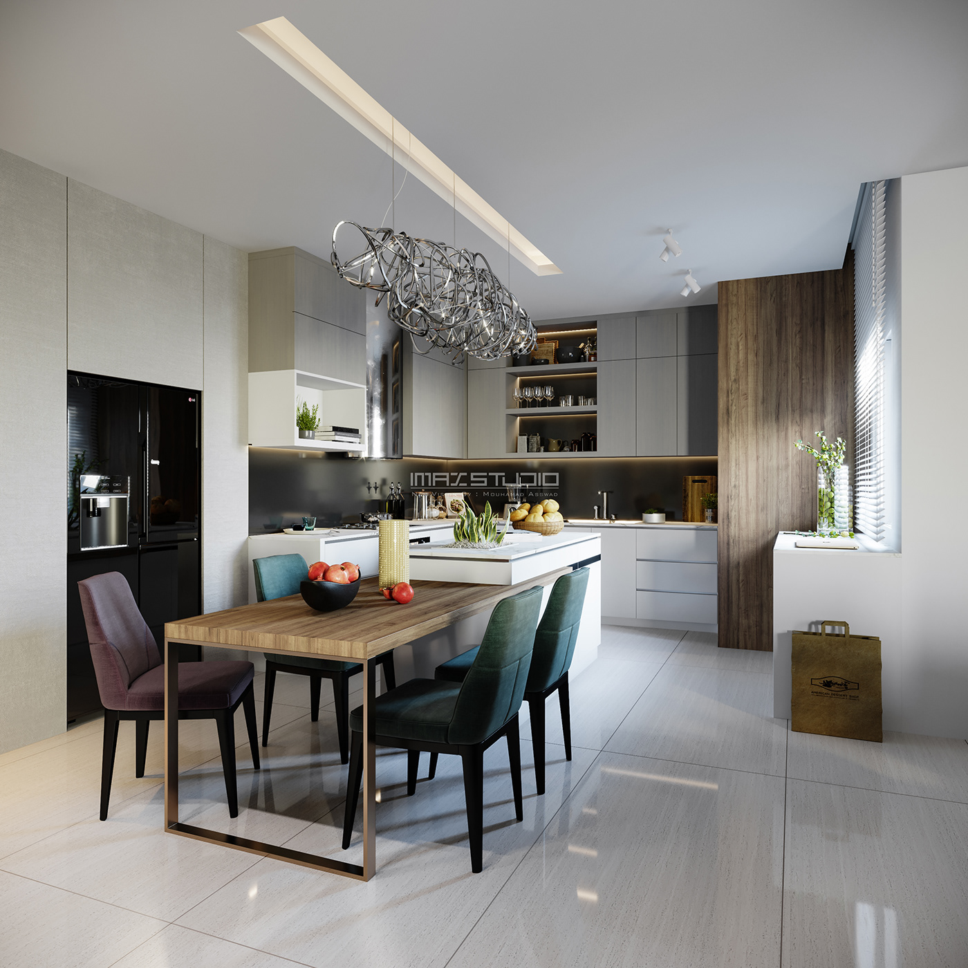 Interior modern interior design  luxury contemporary architecture daylight