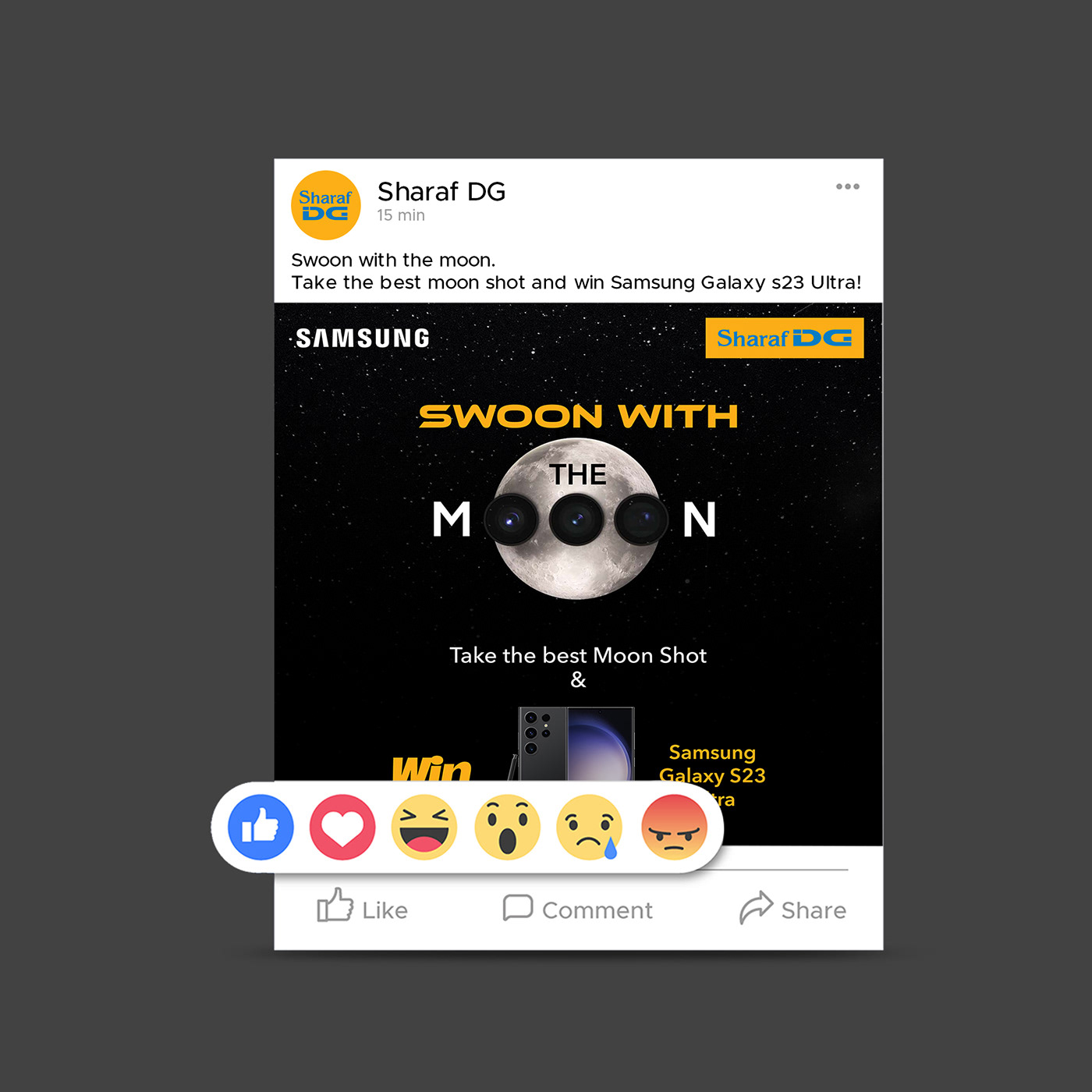 Advertising  brand identity contest marketing   moon Samsung social ultra visual winner