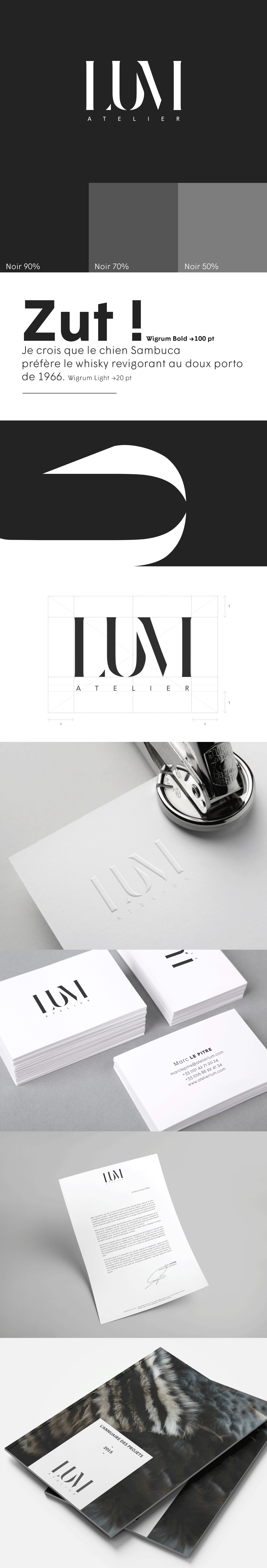 identity graphisme Typographie typo logo monogram atelier Web Design  art direction 