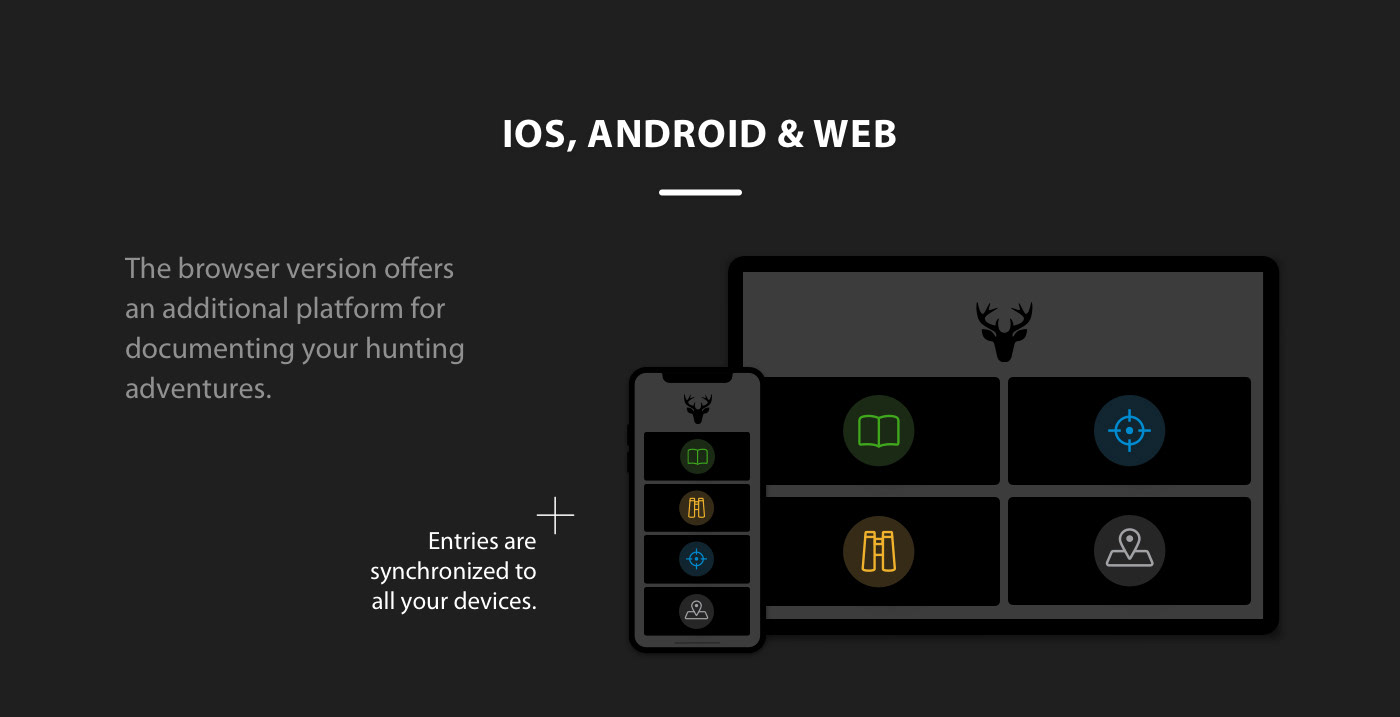 android app development Hunting ios Outdoor Peschkedesign Screendesign user experience Webdesign