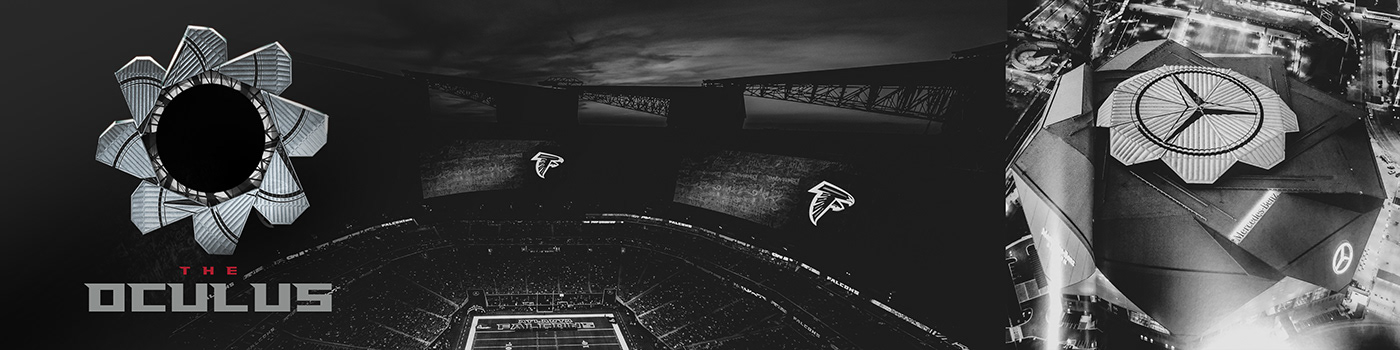 Atlanta Falcons cinema4d football ticket box 3D sports nfl mercedes-benz stadium package design  season tickets