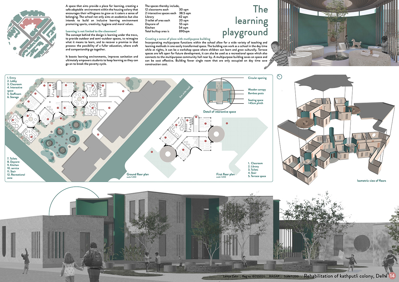 architecture thesis portfolio concept Kathputli Colony