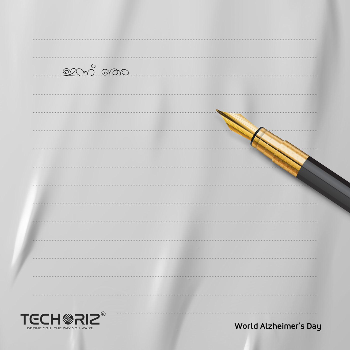 World Alzheimer's Day creative by techoriz
