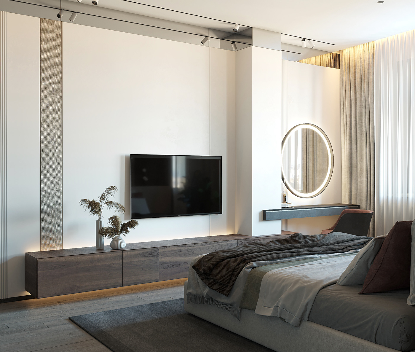 bedroom CG CoronaRender  design homedesign Interior interior design  living modern