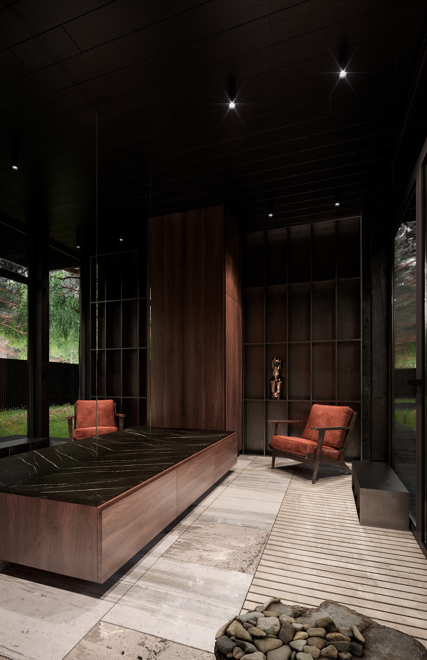 luxury Interior architecture wood wood interior wood design Marble Design wood house house Villa