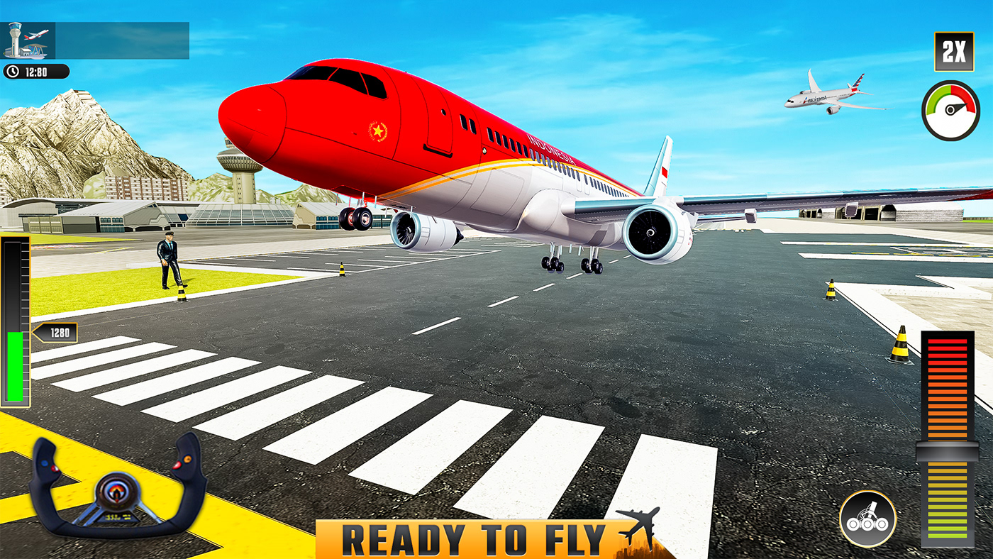 airplane game Gaming rm screenshot Mobile app simulation airplane simulator kids games si