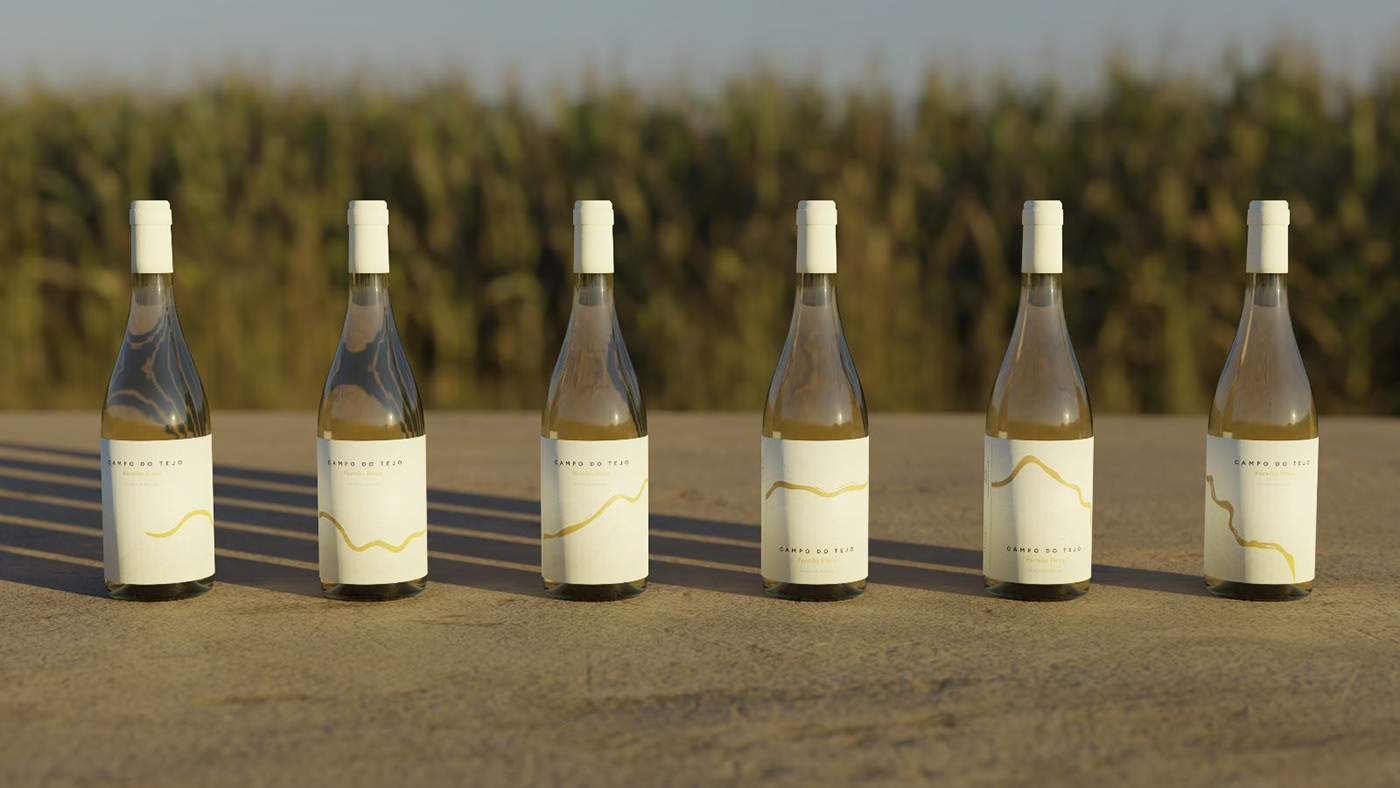 branding  Sustainability visual identity White whine wine label wine