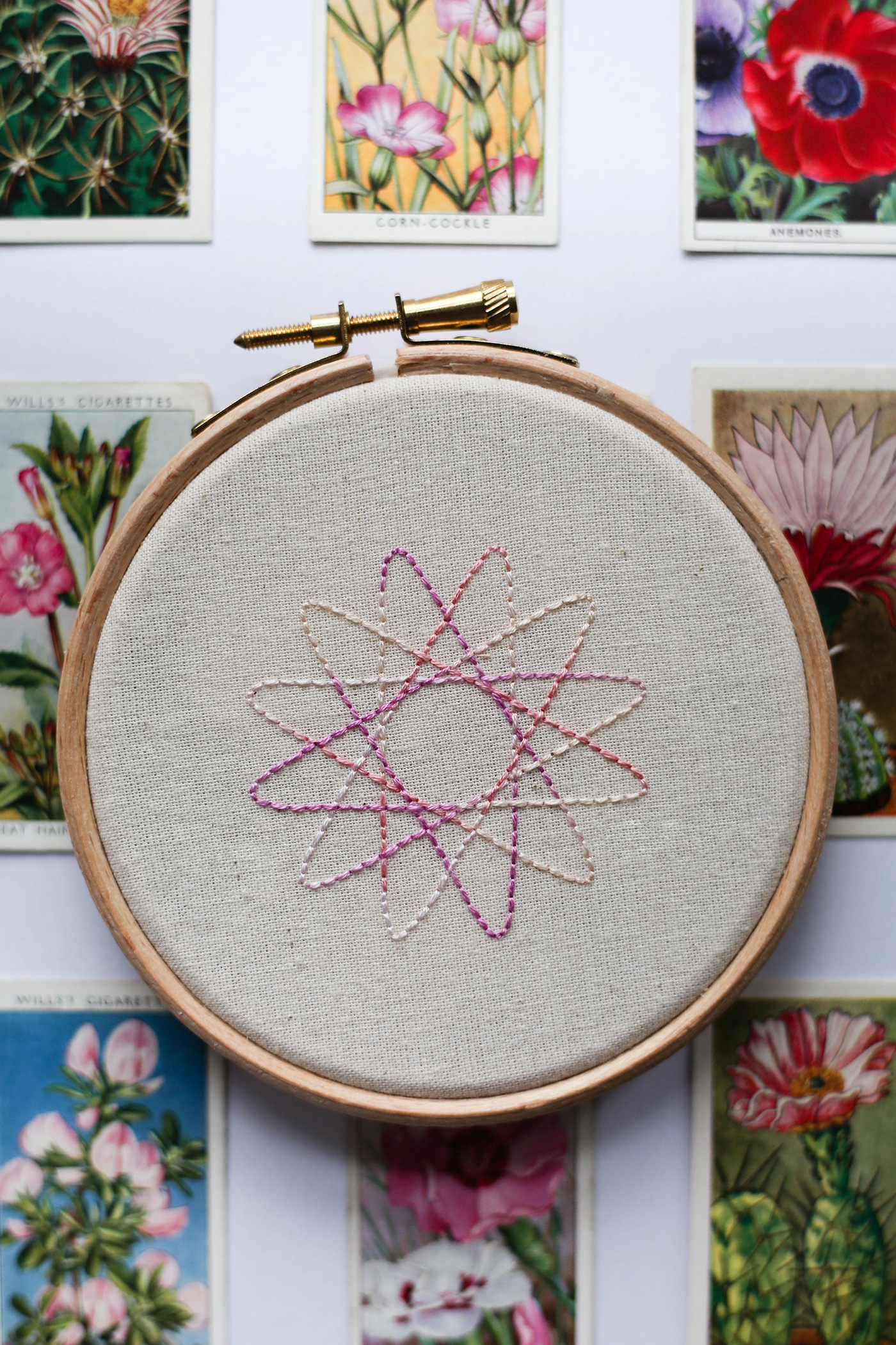 craft Embroidery needle and thread needlepoint sewing Spirograph