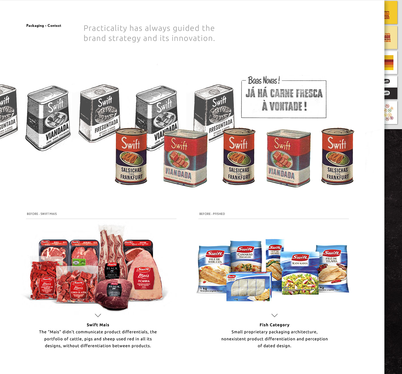 branding  e-commerce environment flagship foodtruck meat Packaging store swift