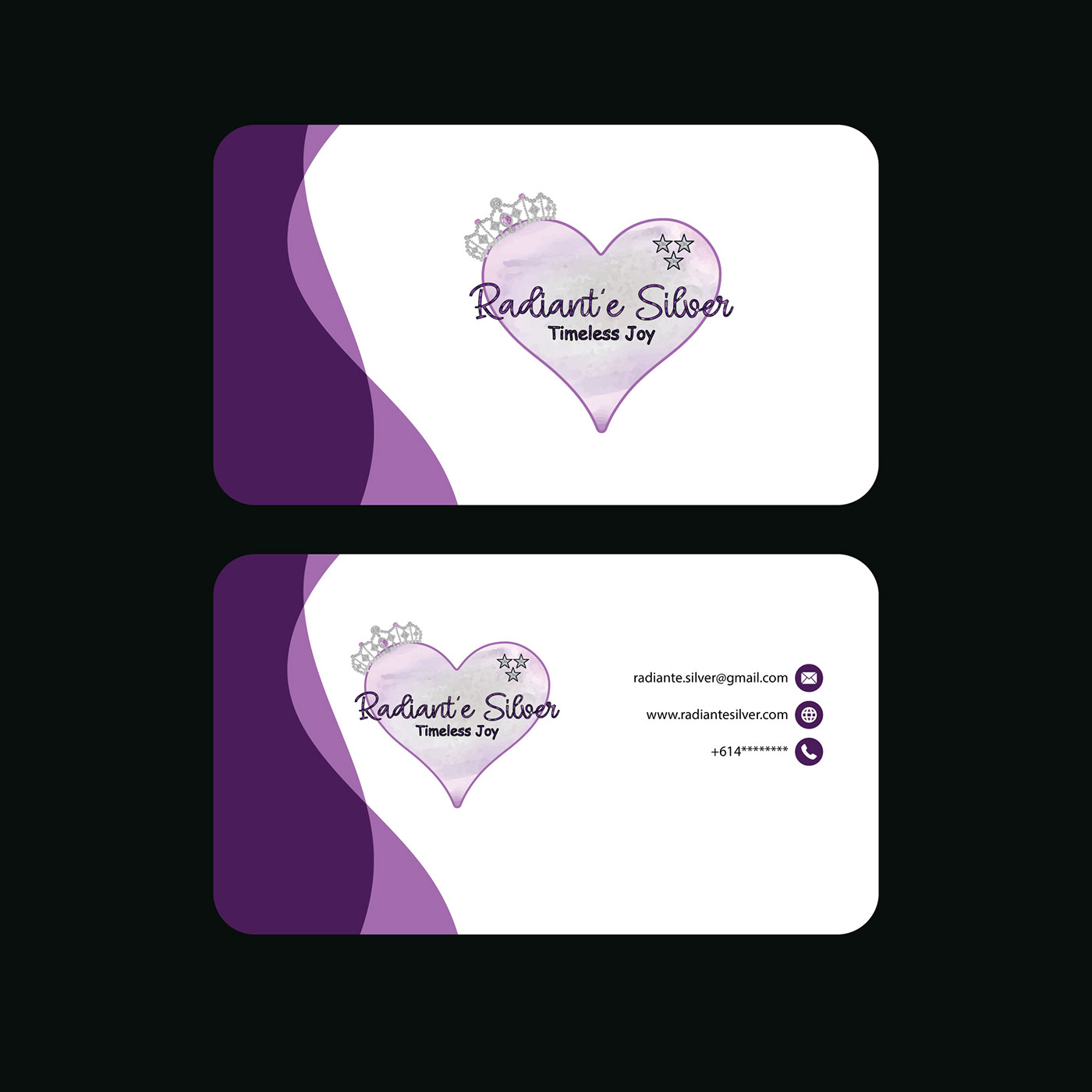 Watercolor logo feminine logo stationary desogn business card Socialmedia kit letterhead signature logo