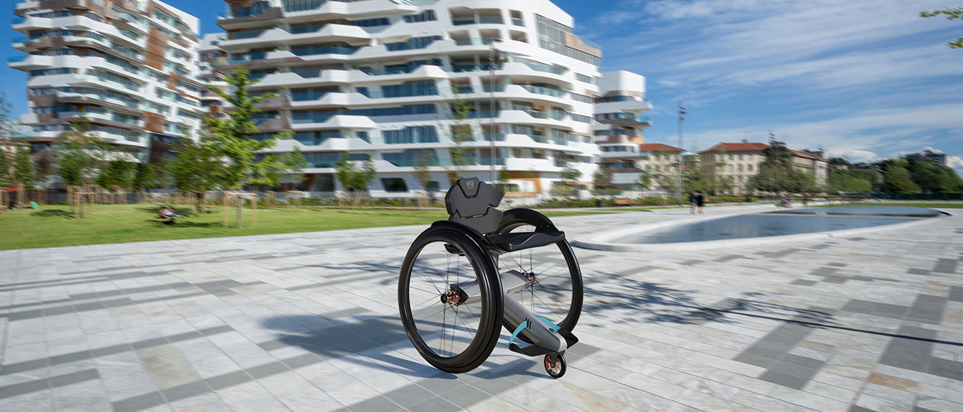 alternative mobility Bike car electric EQ mercedes mobility Smart transportation wheelchair