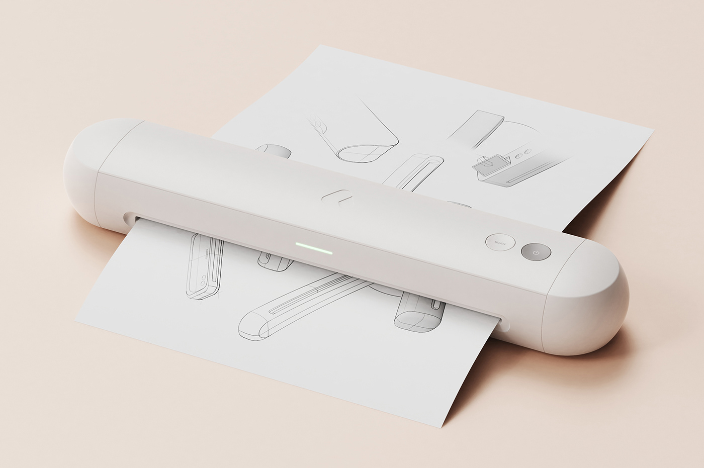 sebastian halin industrial design  product design  Portable scanner aemi go!