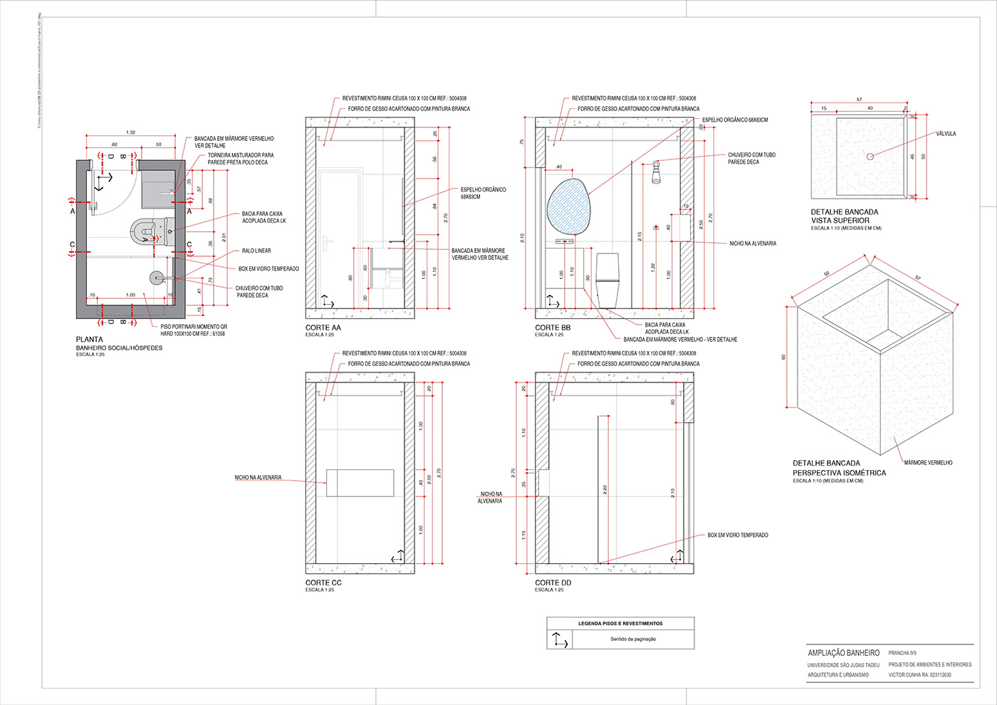Interior design de interiores ARQUITETURA Archictecture Render 3D detalhamento