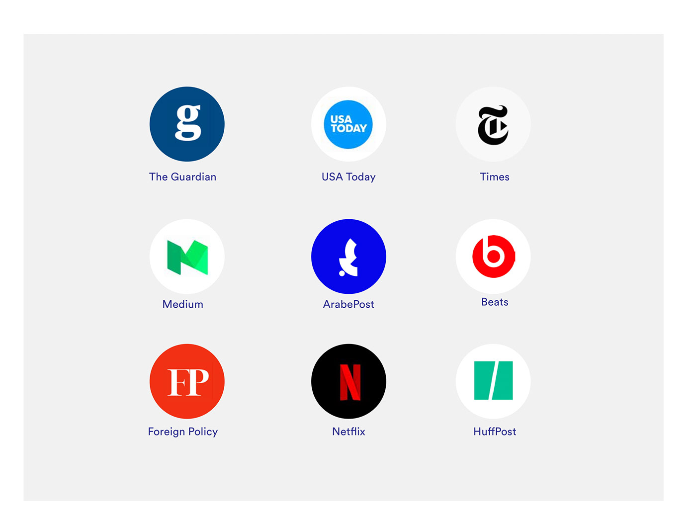 logo brand identity design Arab news abstract minimal deep Icon
