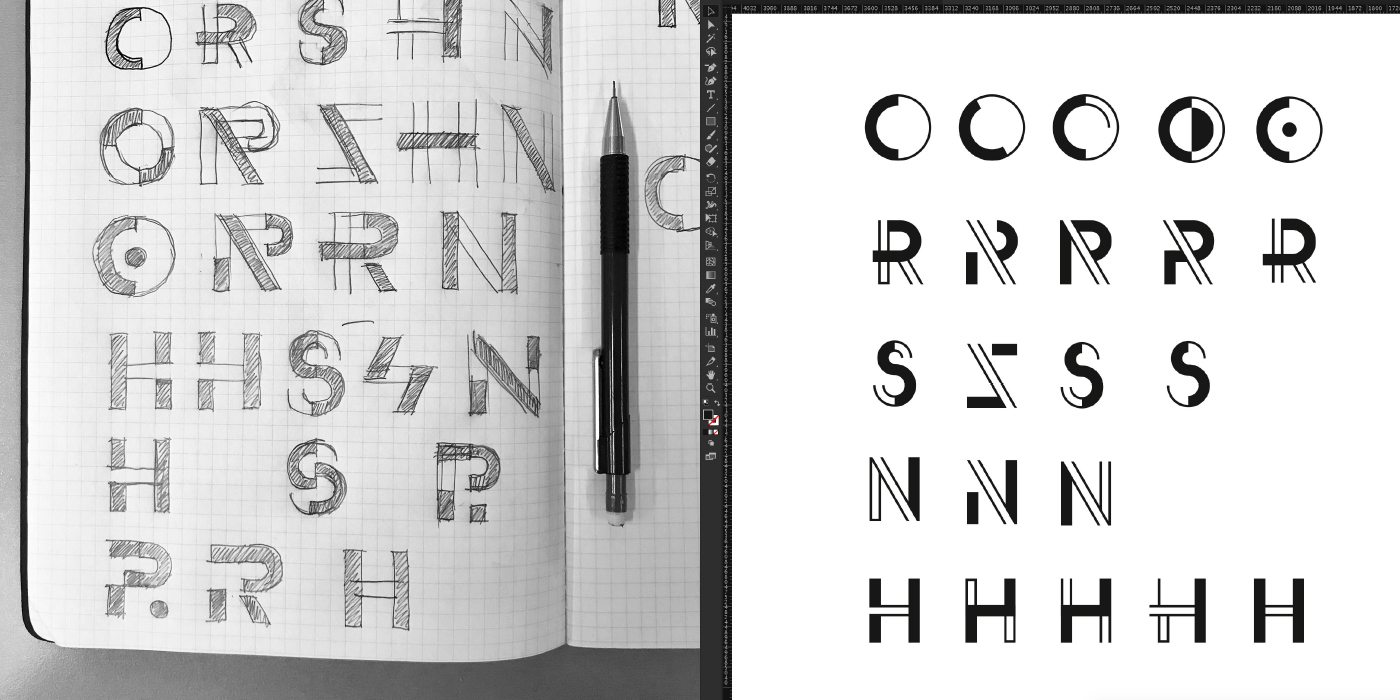 graphic design  branding  logo lettering type geometric Logotype simple