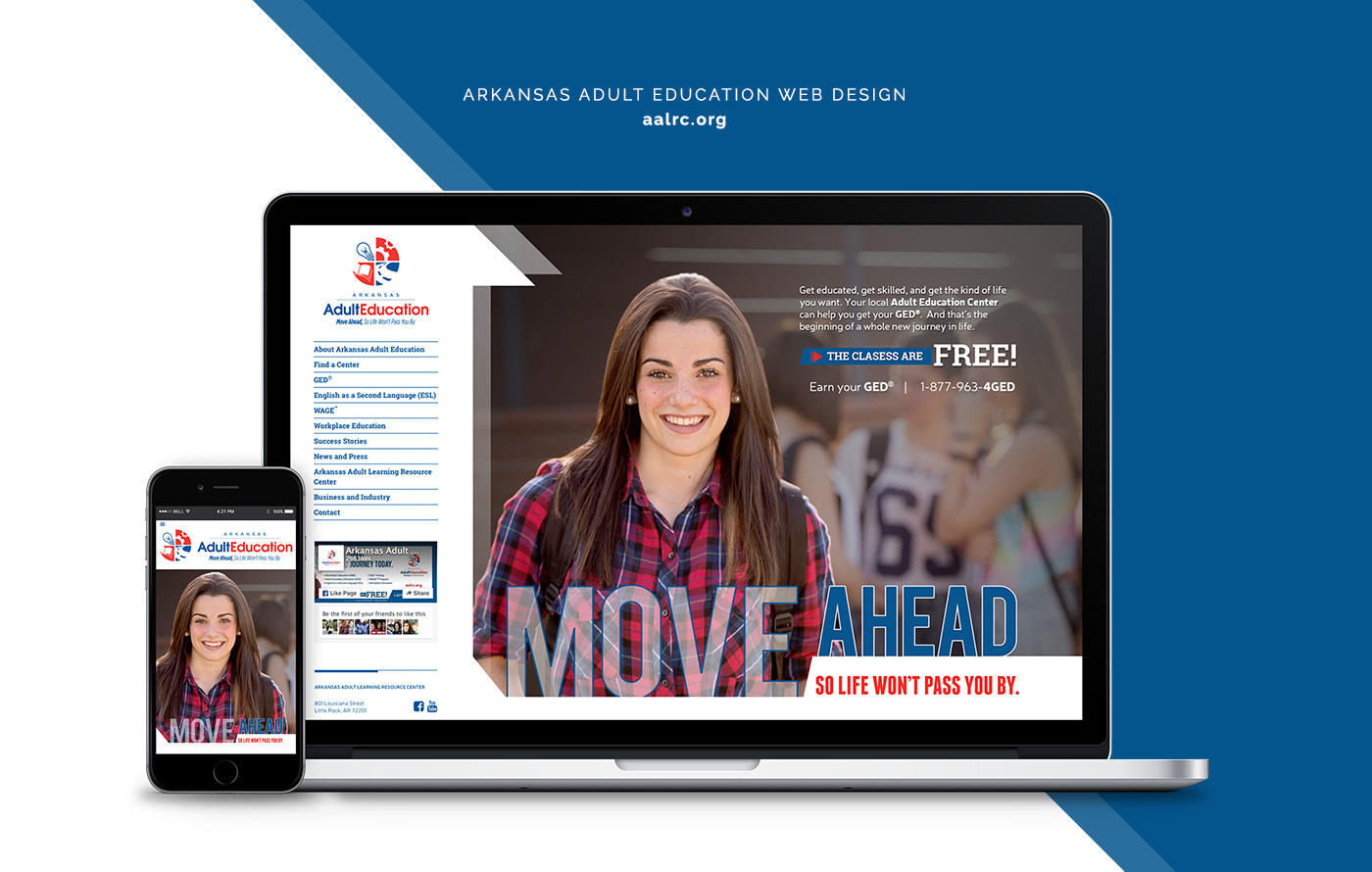 Website GED Arkansas Adult Education Move Ahead