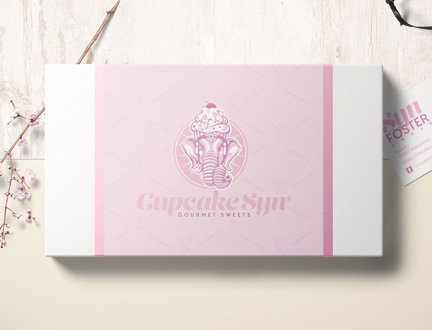 branding  logo Illustraitor Drawing  art direction  Grphic Design pink elephant cute strong