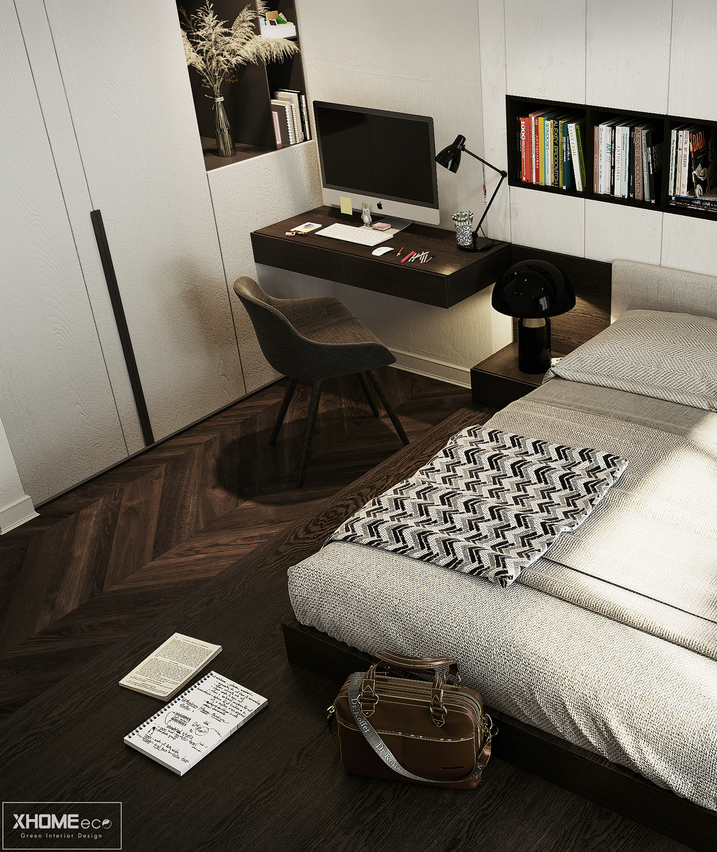 NgocBau ngocbau.arc Minotti livingroom bedroom apartment skylake vinhome nb studio interior design 