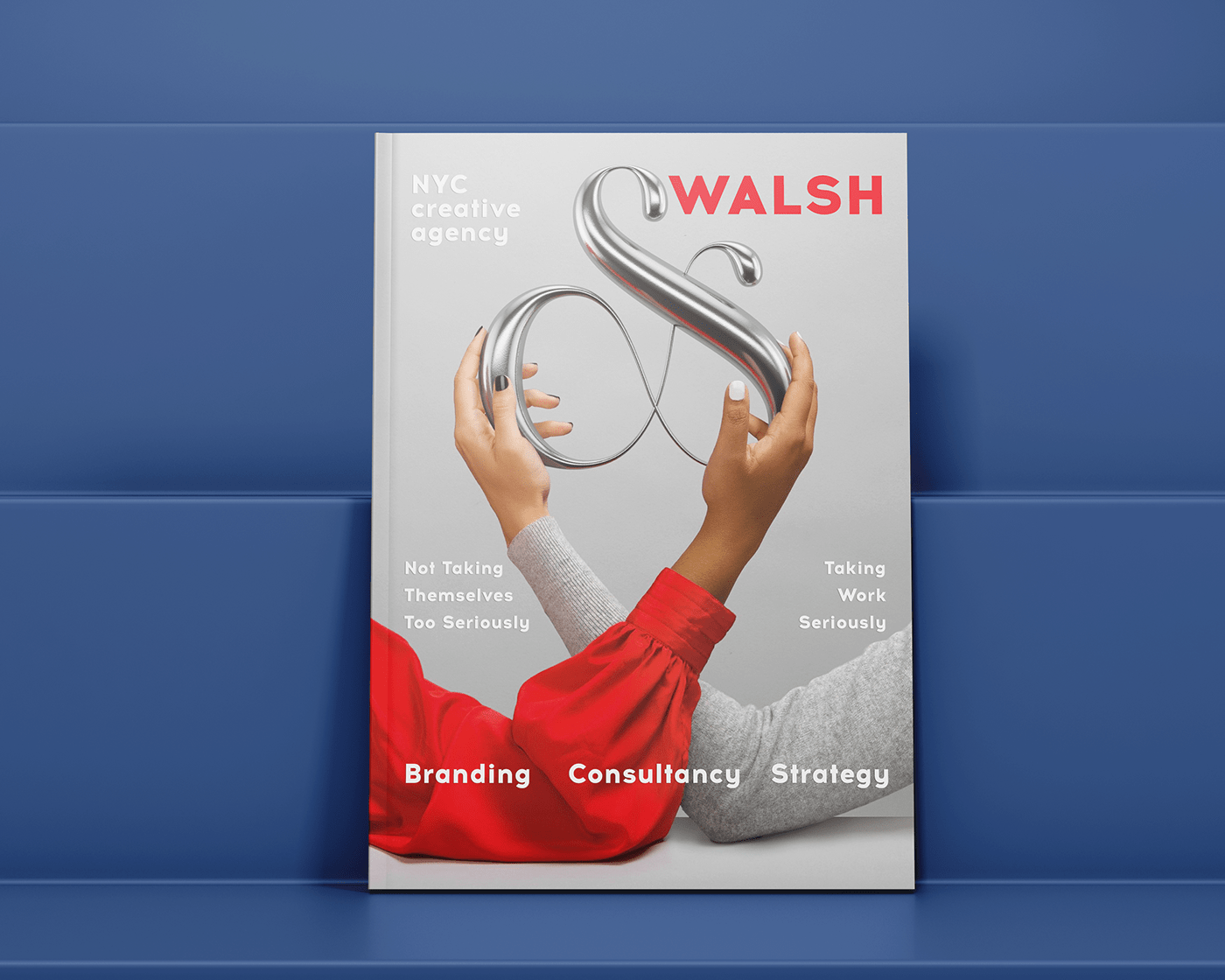 &walsh cover graphic design  magazine page layout polygraphy