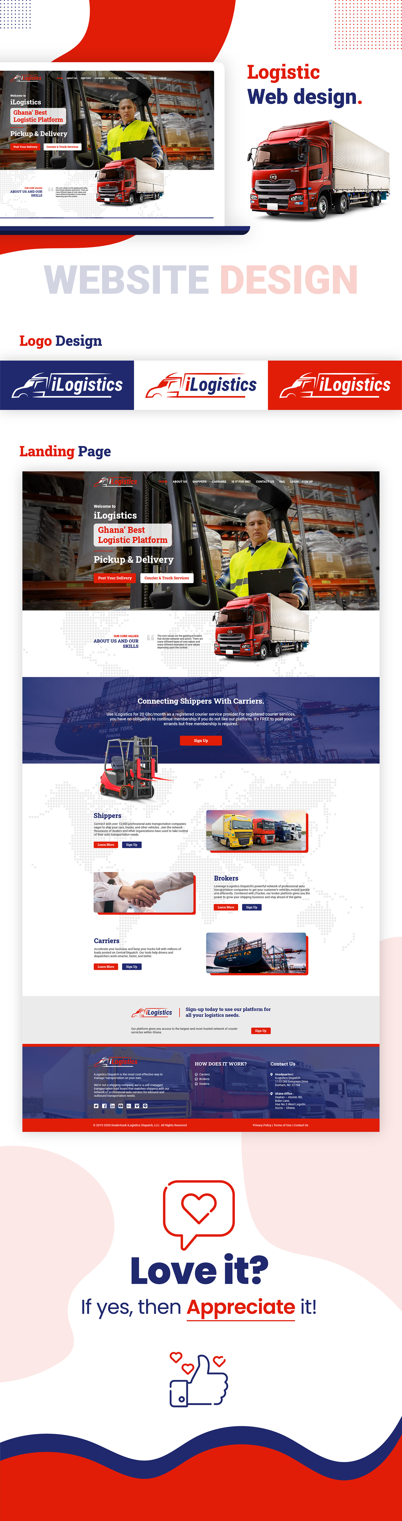 design logistci website design logistic Logistic Website Design Transport Transport website design Website Website Design