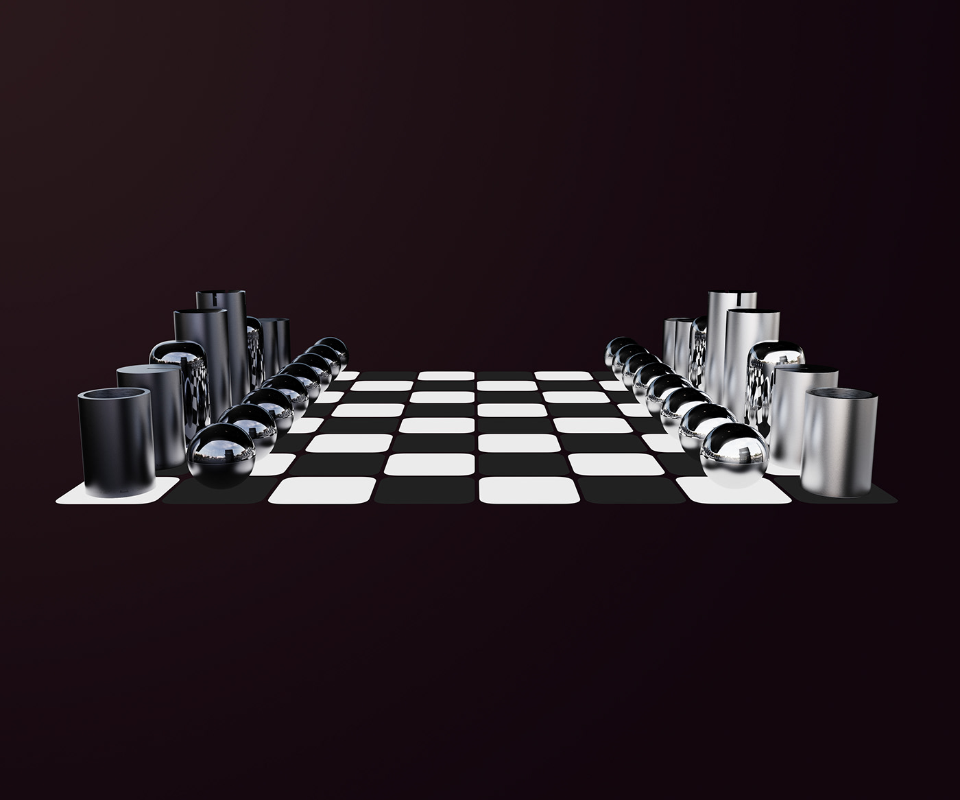 product chess game minimal design Render simple