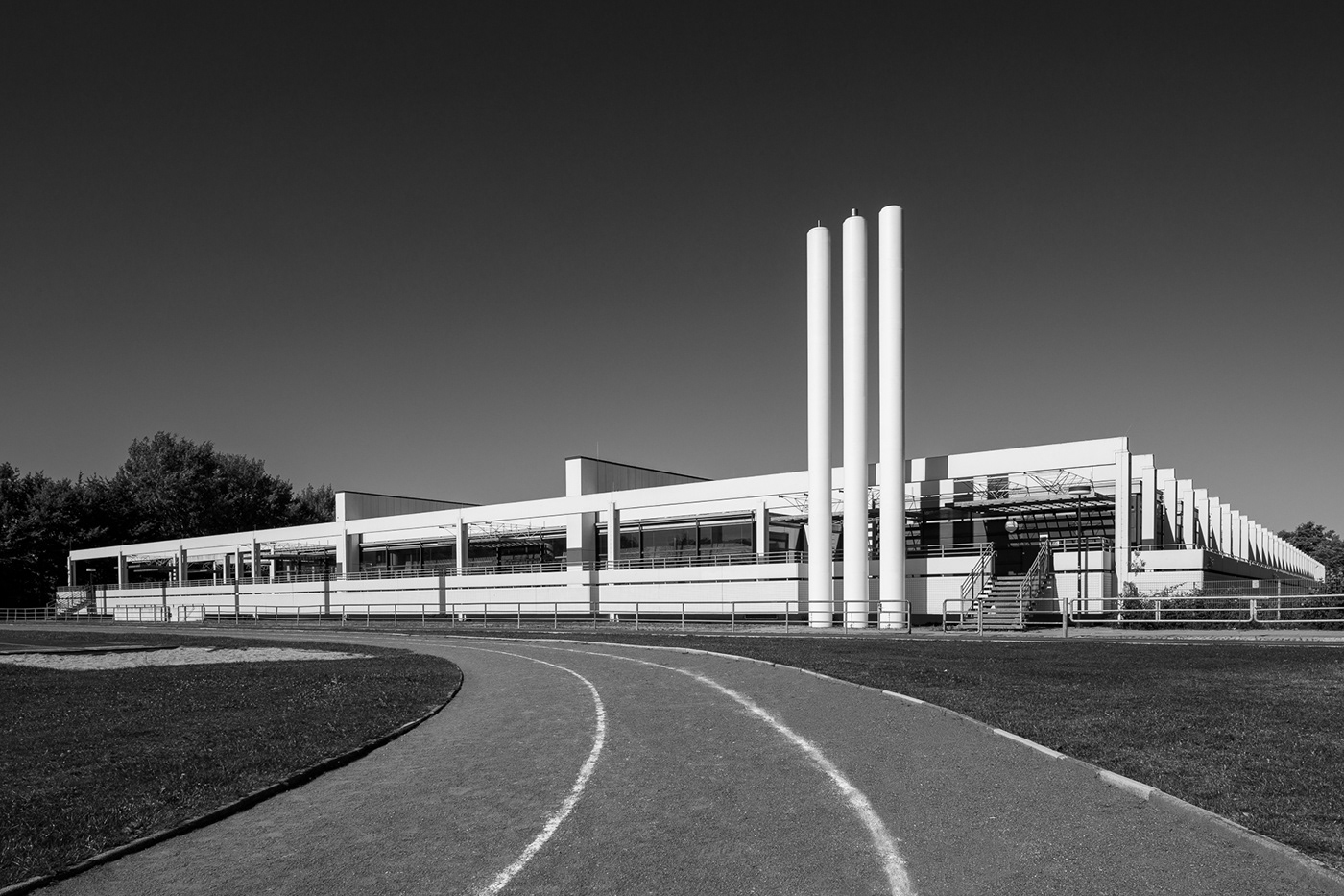 functionalism form follows function bauhaus Architecture Photography arne jacobsen Christianeum black & white buildings Brutalism brutalismus